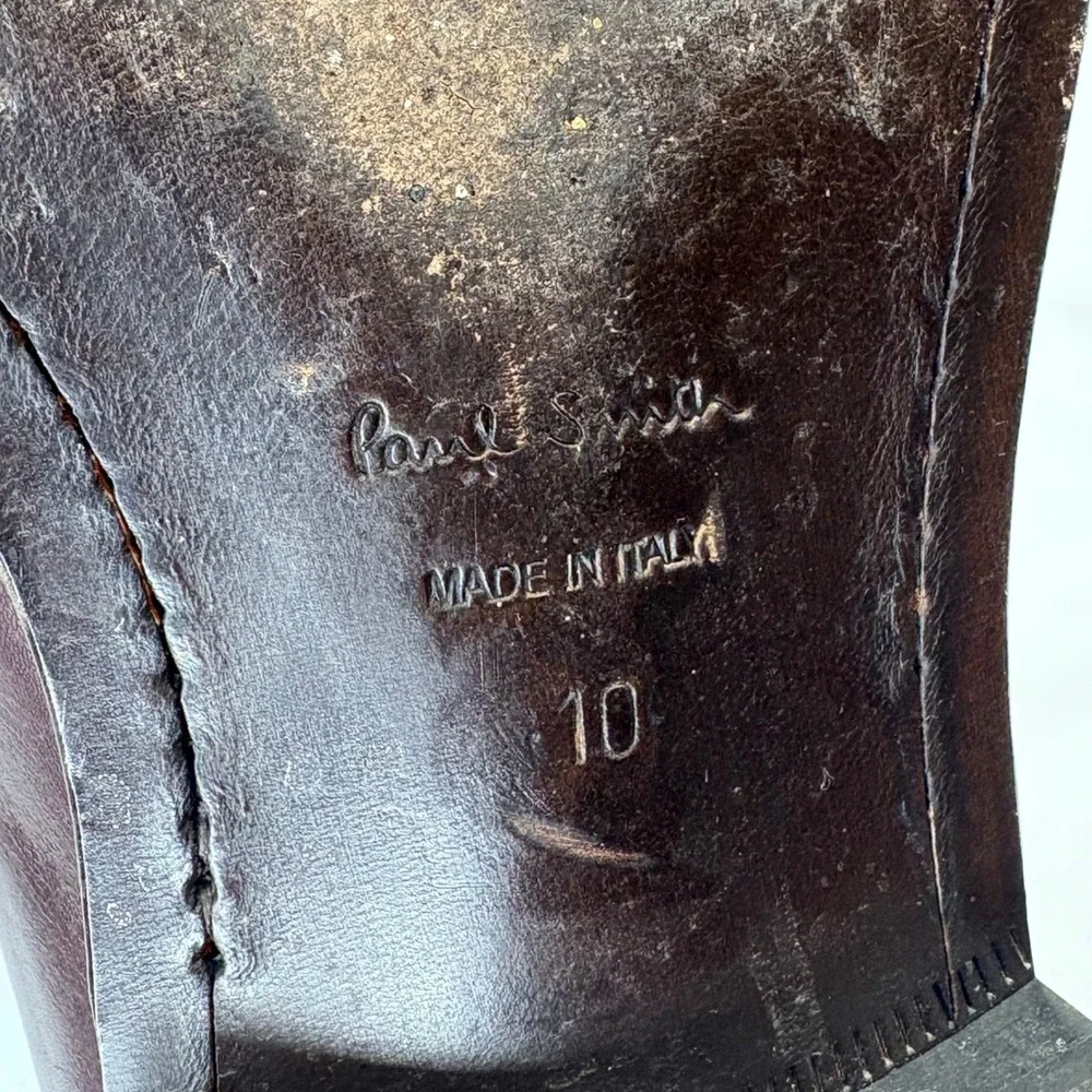 Paul Smith Antique Leather Oxford Flexible Travel Shoes Mens 11‎ USMade in Italy